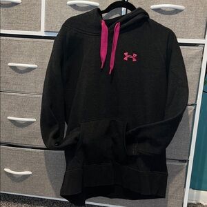 Under Armour Black Hoodie with Pink Accents